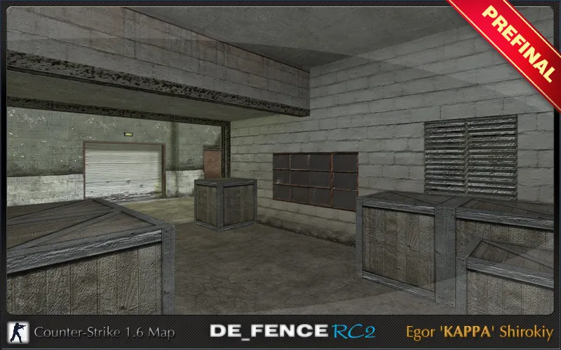 Скриншот  Карта de_fence_rc2 для CS 1.6: обзор, точки, .nav для ботов и оптимизация wpoly/epoly