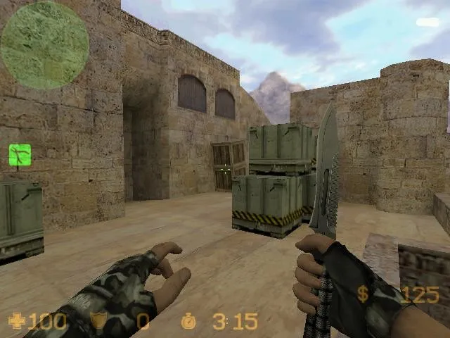 Скриншот  Карта de_dust_x_version для CS 1.6: точки, маршруты, .nav и оптимизация wpoly/epoly