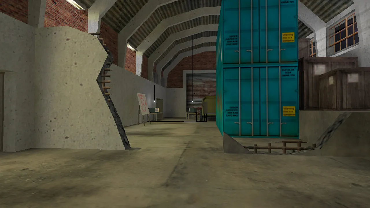 Скриншот  Карта de_slap для CS 1.6 — Тактические преимущества и особенности