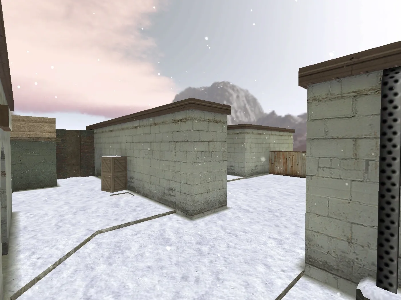 Скриншот  de_bourne_snow для CS 1.6: тактика, точки, навигация ботов и оптимизация wpoly/epoly