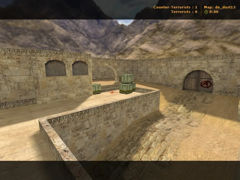 Скриншот Карта «de_dust13» для CS 1.6