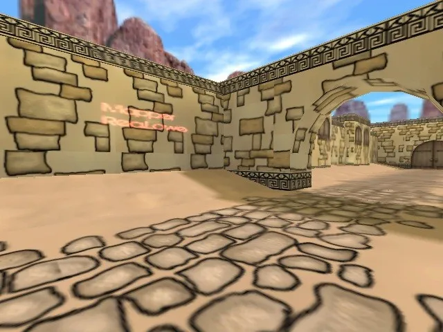 Скриншот  Карта de_dust2_toys для CS 1.6: точки, тактика за Т и КТ, оптимизация, .nav и советы по запуску