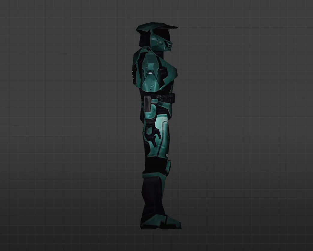 Скриншот Модель «Мастер Чиф Лазурный» для CS 1.6 - Уникальный скин для игроков