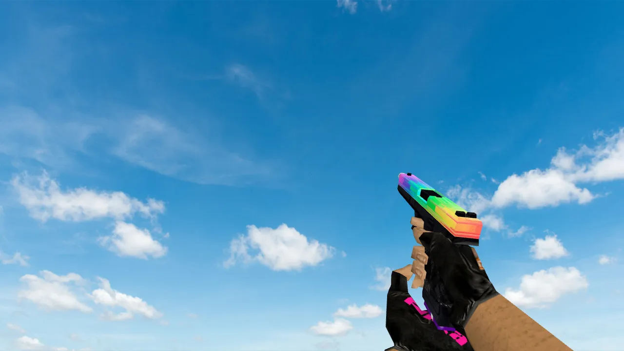 Скриншот Модель «Default Glock Glitchy Rainbow» для CS 1.6 - Оружие
