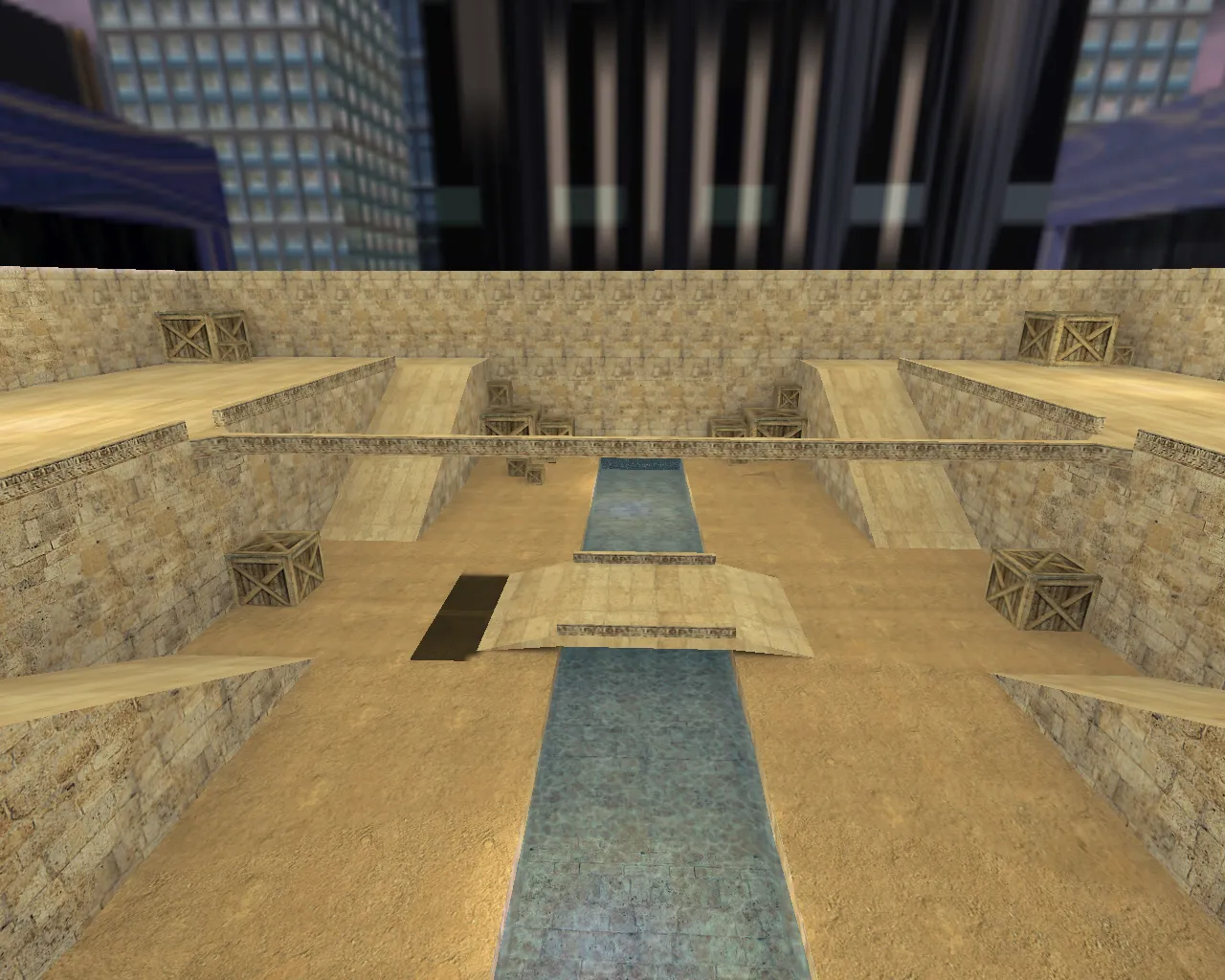 Скриншот  Карта 35hp_2 для CS 1.6: режим на ножах, баланс сторон, .nav для ботов, оптимизация wpoly/epoly