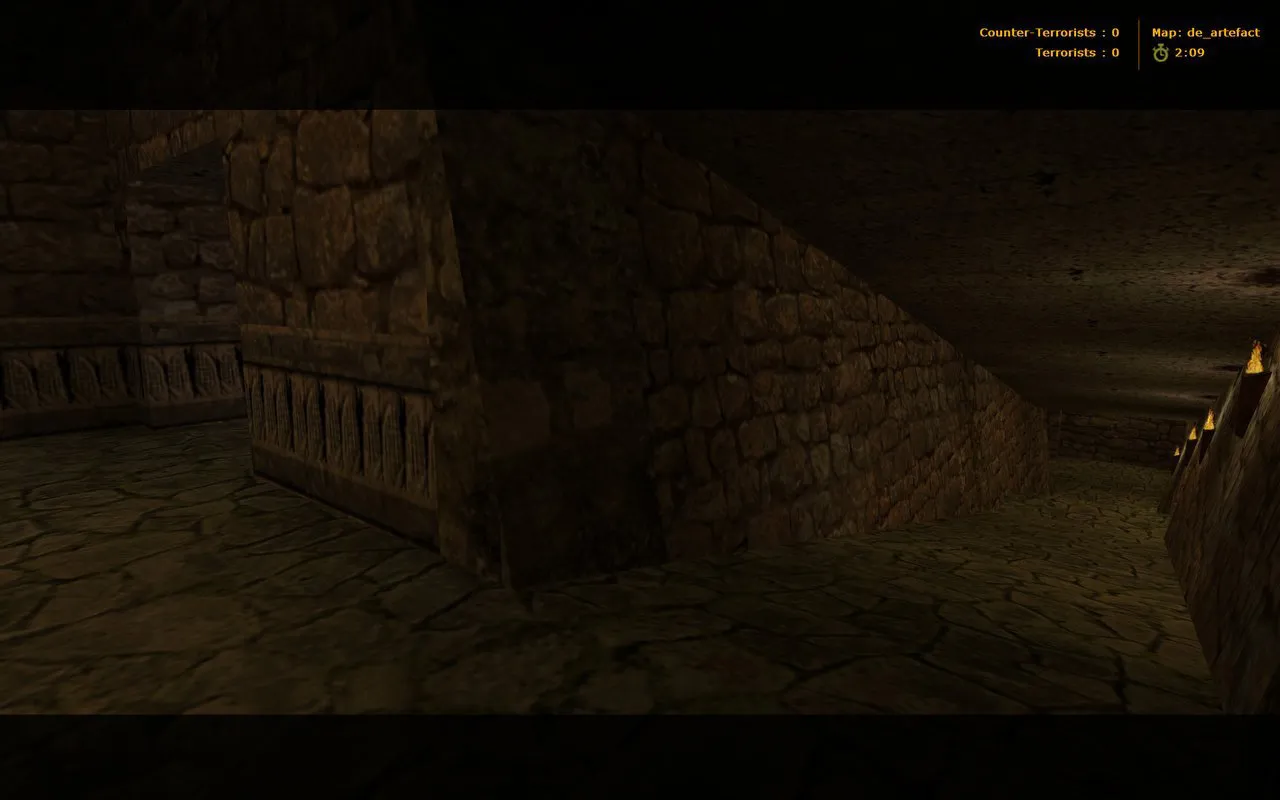 Скриншот  de_artefact для CS 1.6: карта, тактика сторон, боты .nav, оптимизация wpoly/epoly и баланс
