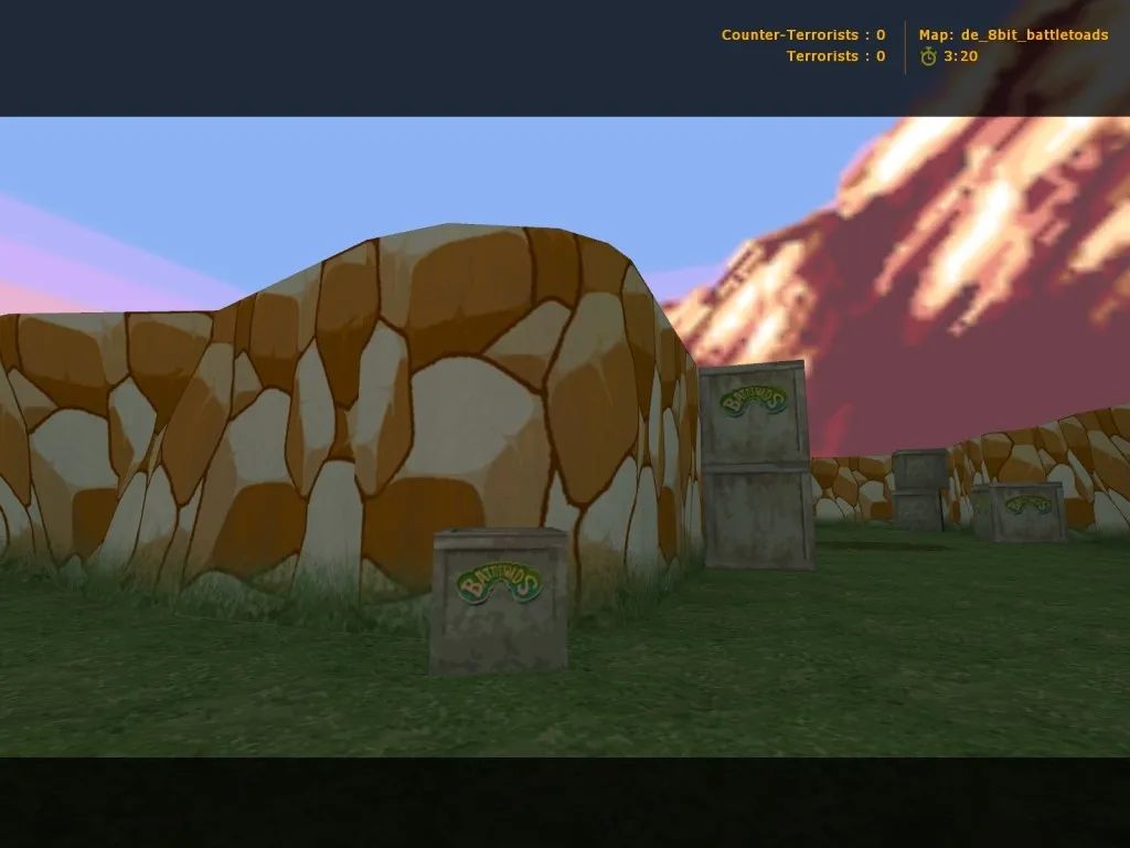 Скриншот de_8bit_battletoads для CS 1.6: тактика, точки, оптимизация и запуск карты