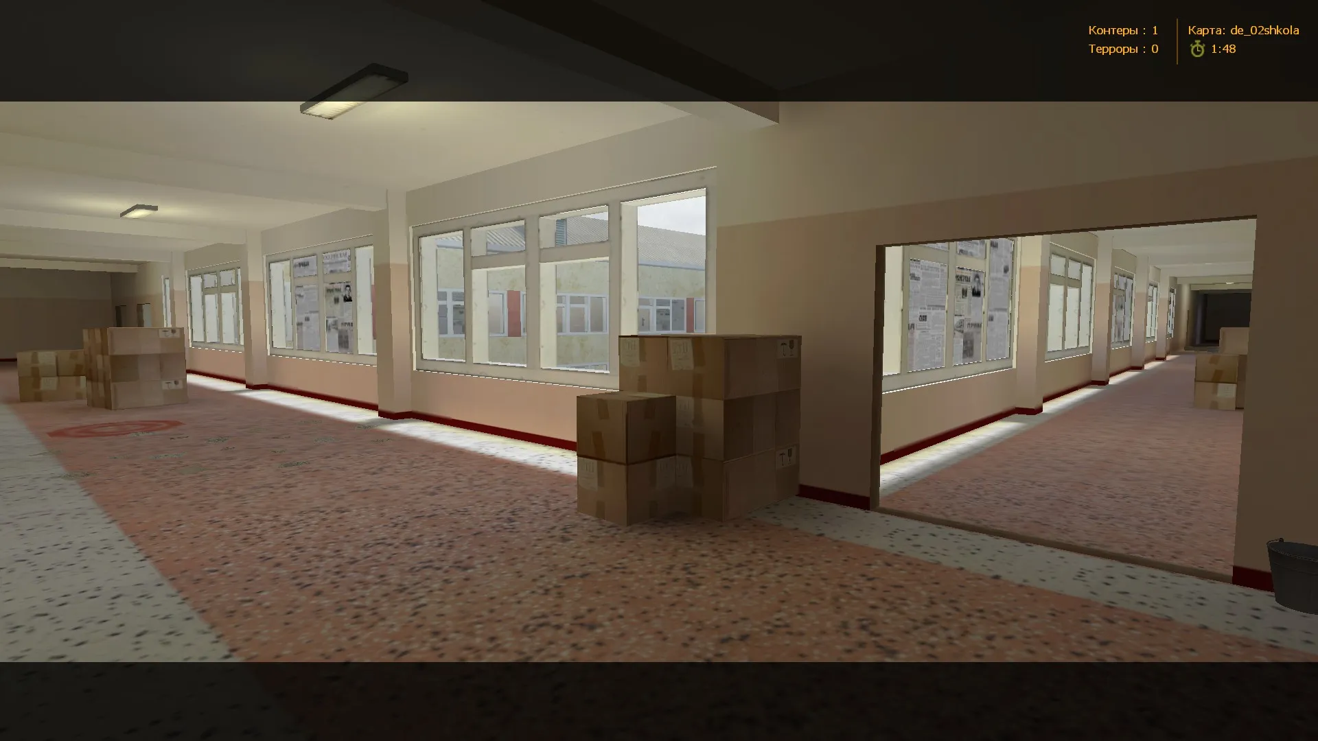 Скриншот  de_02shkola для CS 1.6: баланс сторон, точки, .nav для ботов и настройки карты