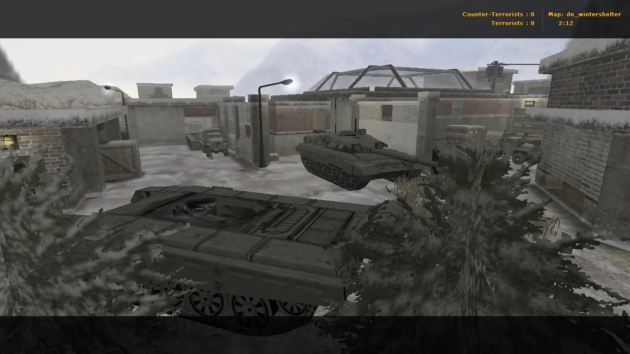 Скриншот  Карта de_wintershelter для Counter-Strike 1.6 - тактики и особенности