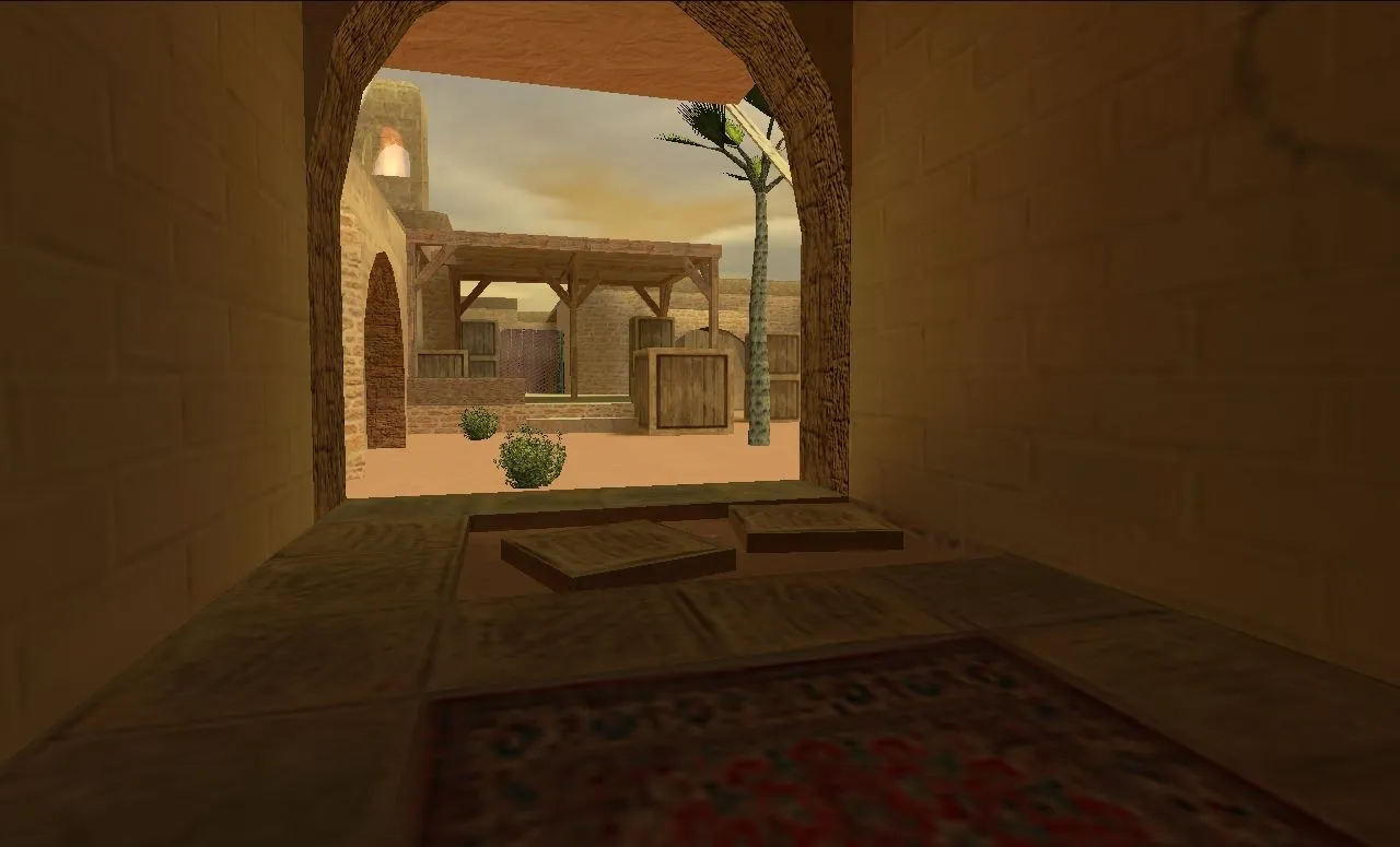 Скриншот  de_dust2_2013_final карта для CS 1.6: баланс сторон, точки под респ, .nav и оптимизация