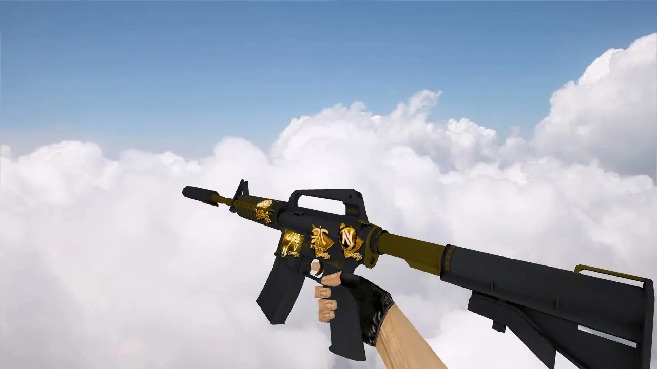 Скриншот Модель M4A1 «Рыцарь» v_ p_ w_ для CS 1.6: звуки, анимация осмотра, текстуры и настройка оружия