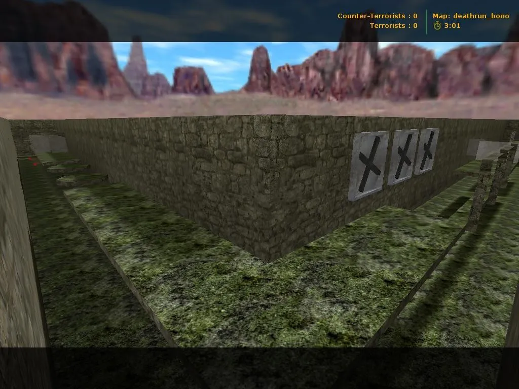 Скриншот  Карта deathrun_bono для CS 1.6: тактика, точки, .nav, оптимизация и настройка сервера