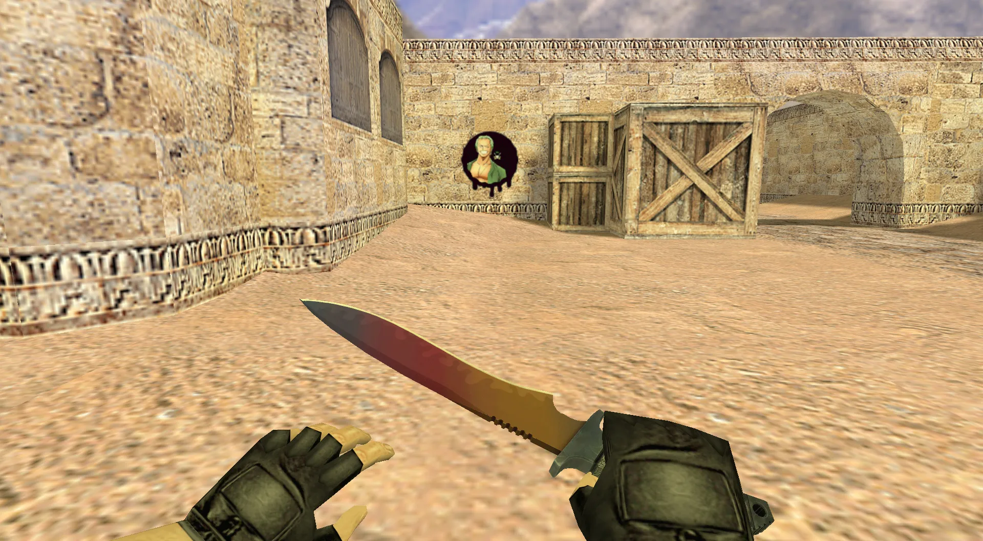 Скриншот Граффити «Ророноа Зоро» для CS 1.6 - Уникальное оформление для игры