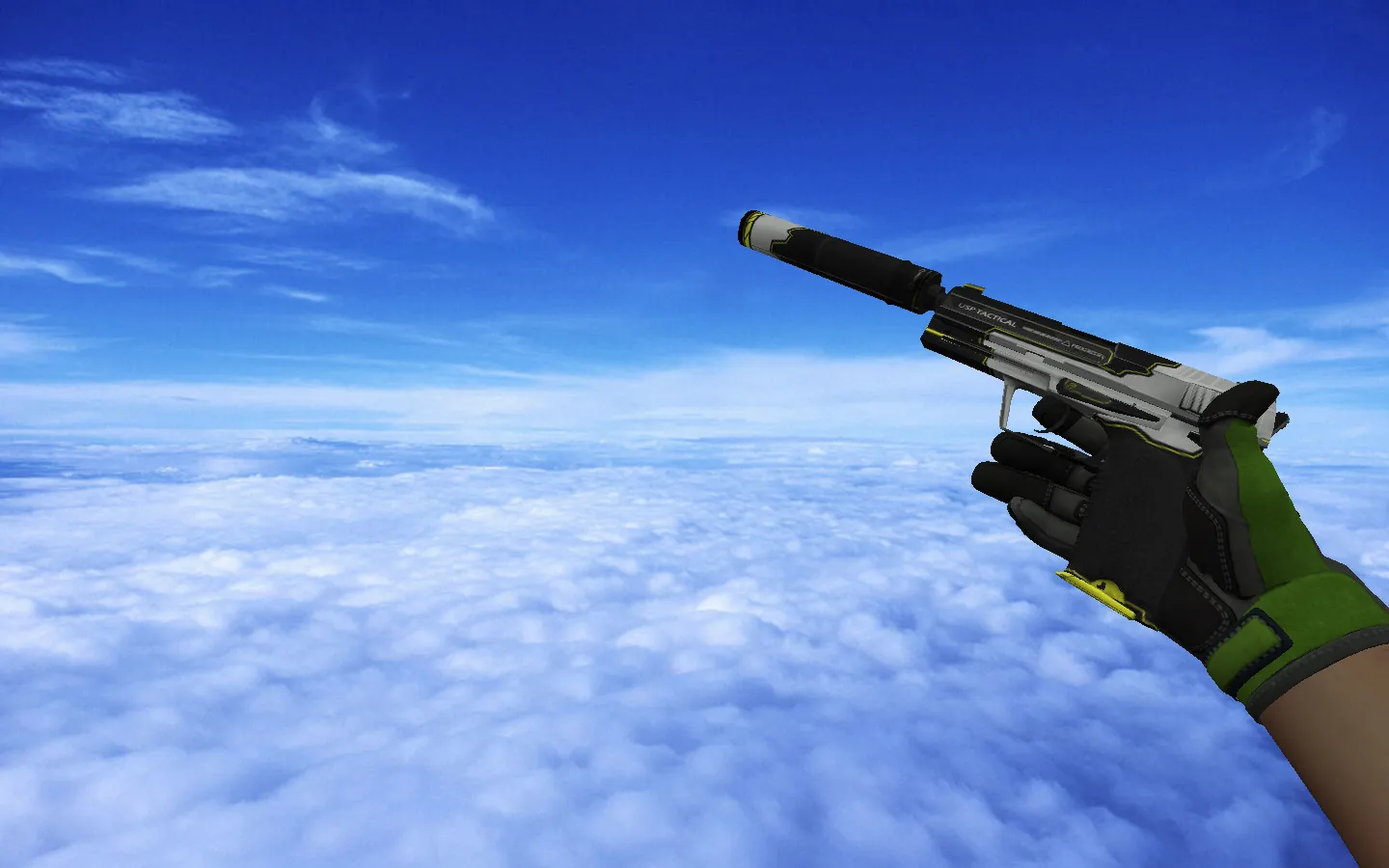 Скриншот  Пак скинов с ★ Перчатками спецназа | Изумрудная сеть для CS 1.6: АК-47, AWP, Deagle, Glock, M4A4, USP-S, керамбит и анимации