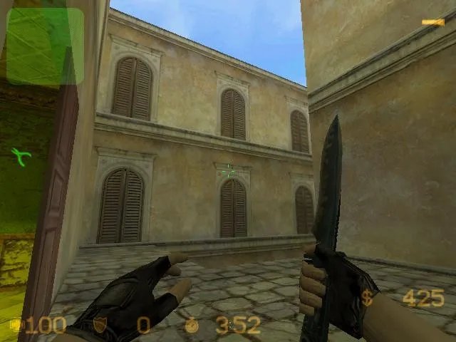 Скриншот  Карта de_small_village для CS 1.6 - Тактическая точка для боев