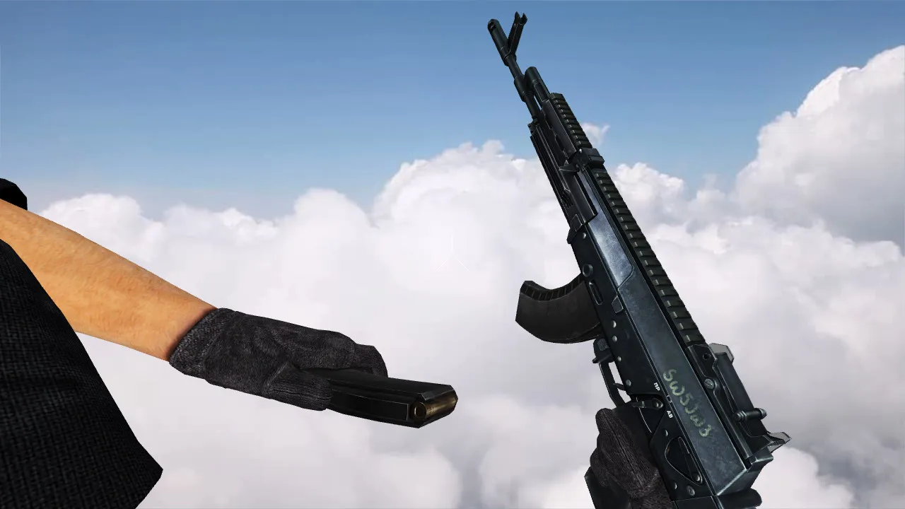 Скриншот Модель «Izmash AK12» для CS 1.6: v_ и p_ модели, звуки, анимация осмотра, текстуры