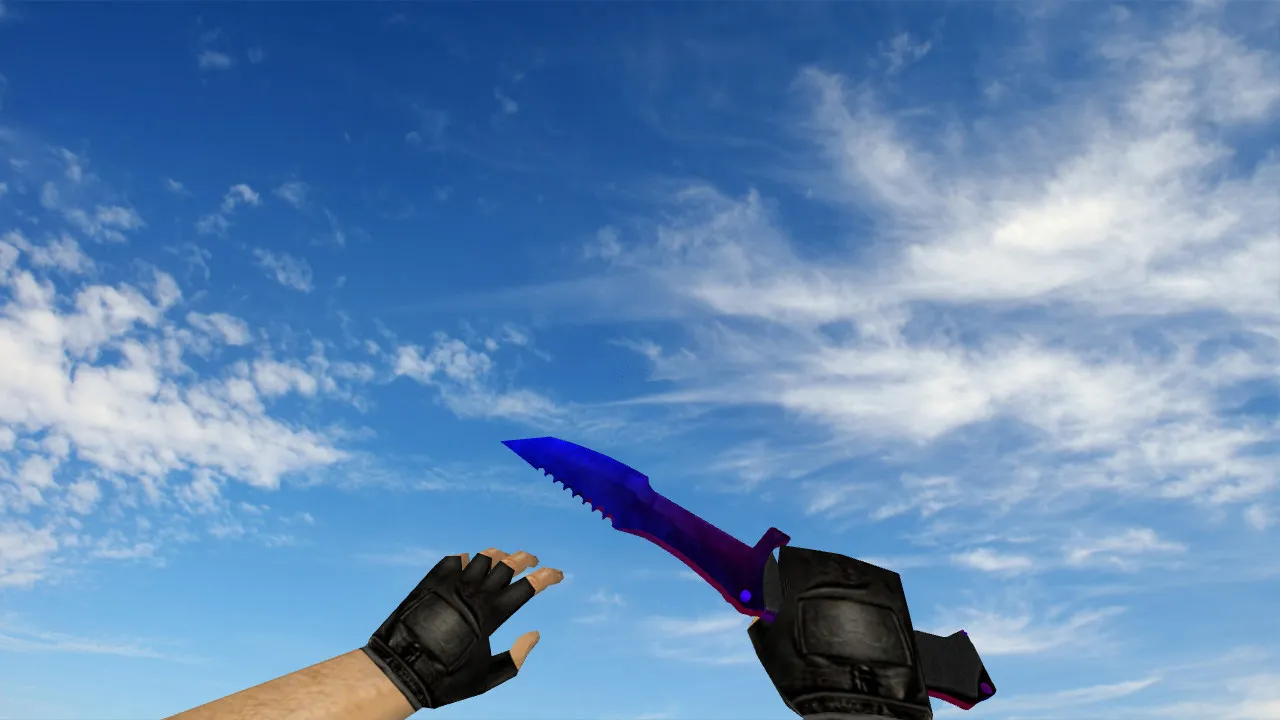 Скриншот Модель «Охотничий нож PB» (v_ нож) для CS 1.6: звуки, анимация осмотра, текстуры и настройка