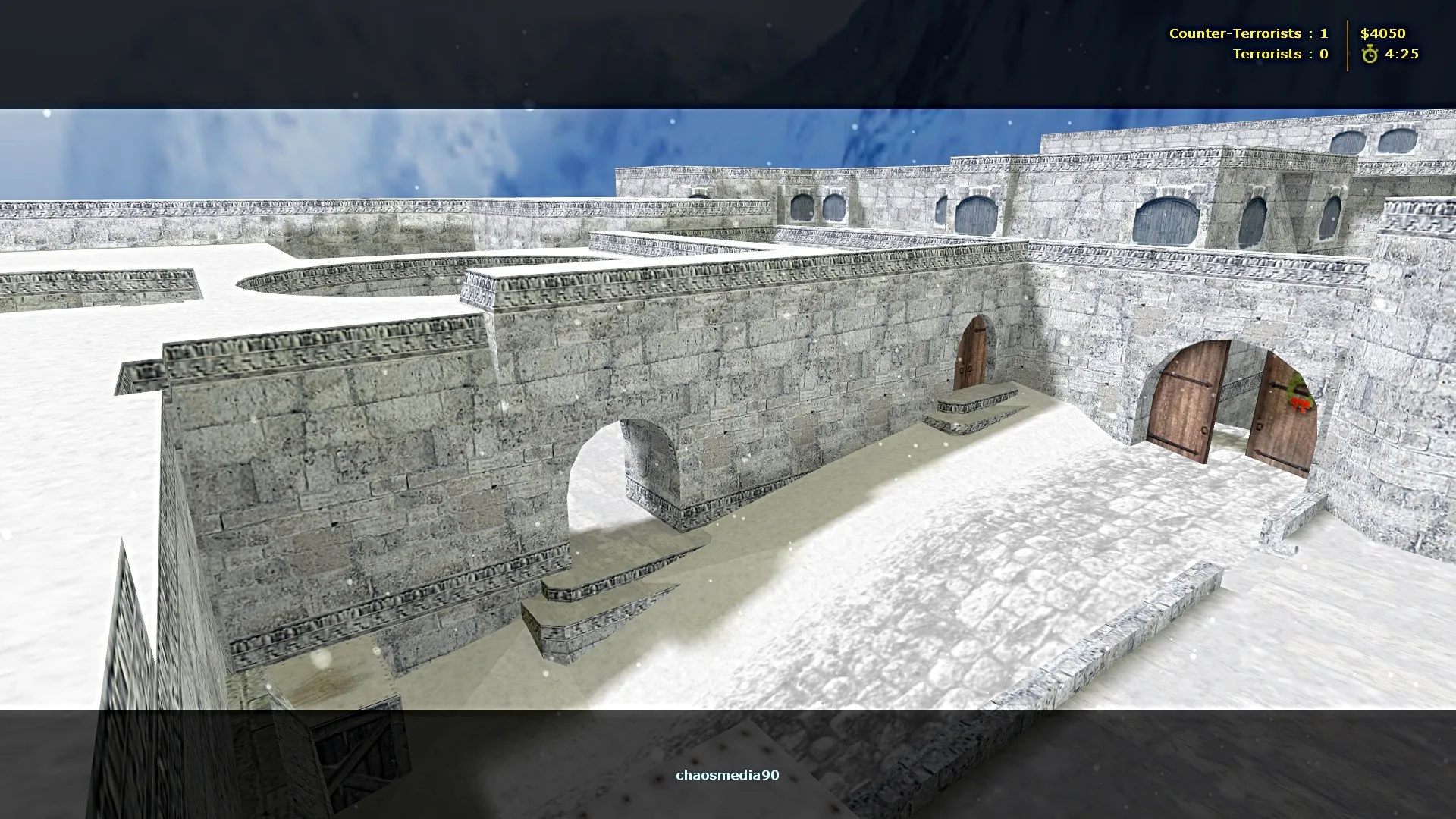 Скриншот de_dustlong_winter для CS 1.6: тактика сторон, точки, .nav и оптимизация wpoly/epoly