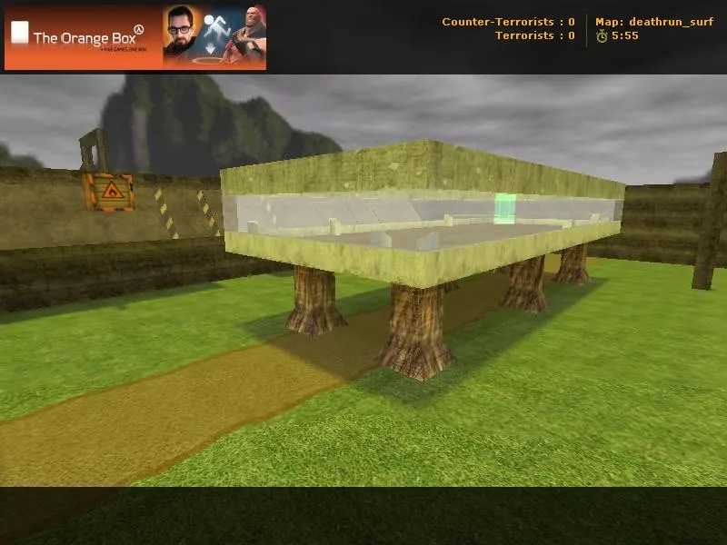 Скриншот  deathrun_surf! для CS 1.6: deathrun карта, тактика, оптимизация, .nav и баланс сторон