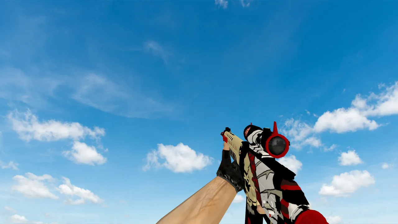 Скриншот Модель «SG-553 Apache» для CS 1.6: качественные текстуры и уникальные звуки