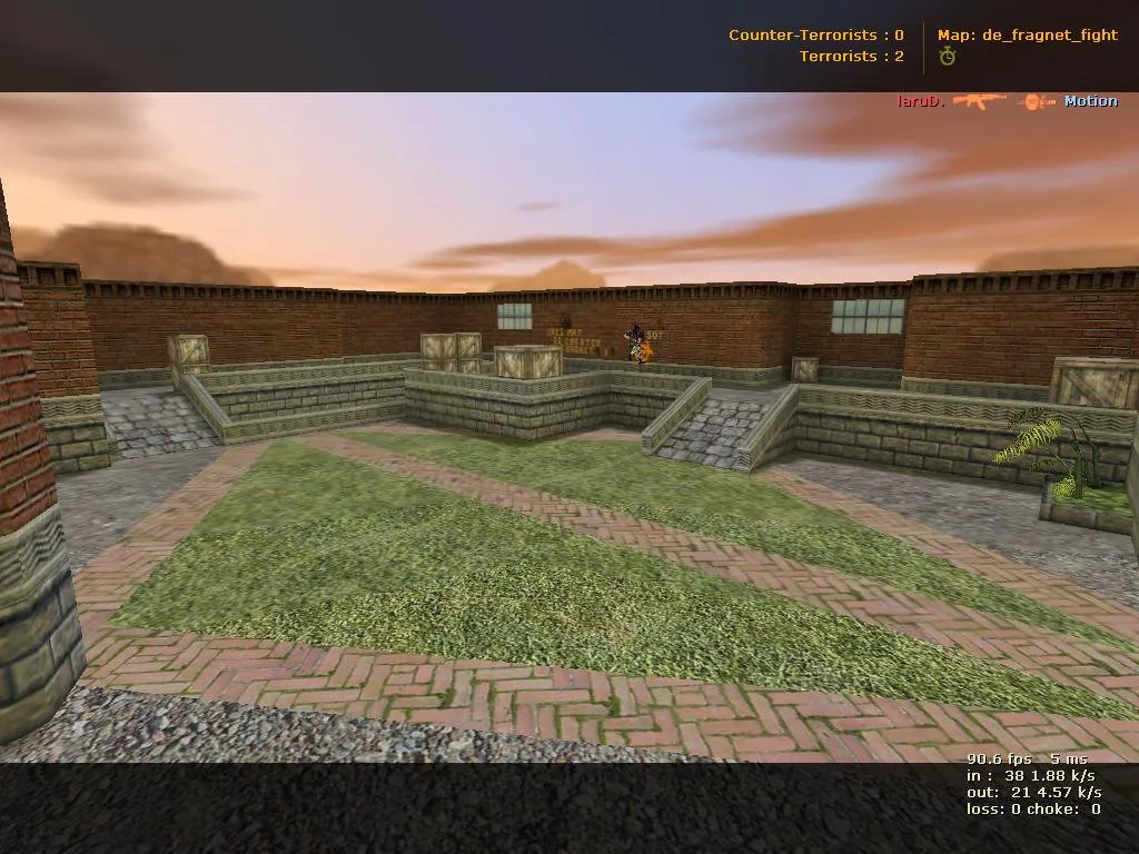 Скриншот  Карта de_fragnet_fight для CS 1.6: тактики, точки, .nav для ботов и оптимизация