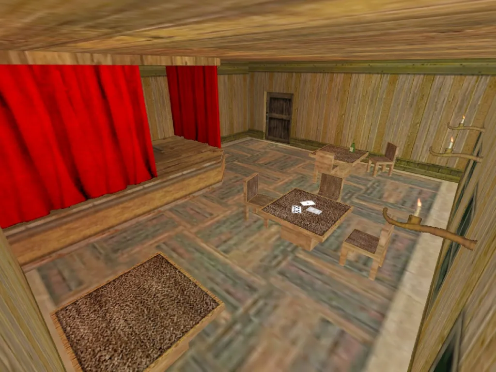 Скриншот  Карта de_wanted для CS 1.6: Тактика и особенности