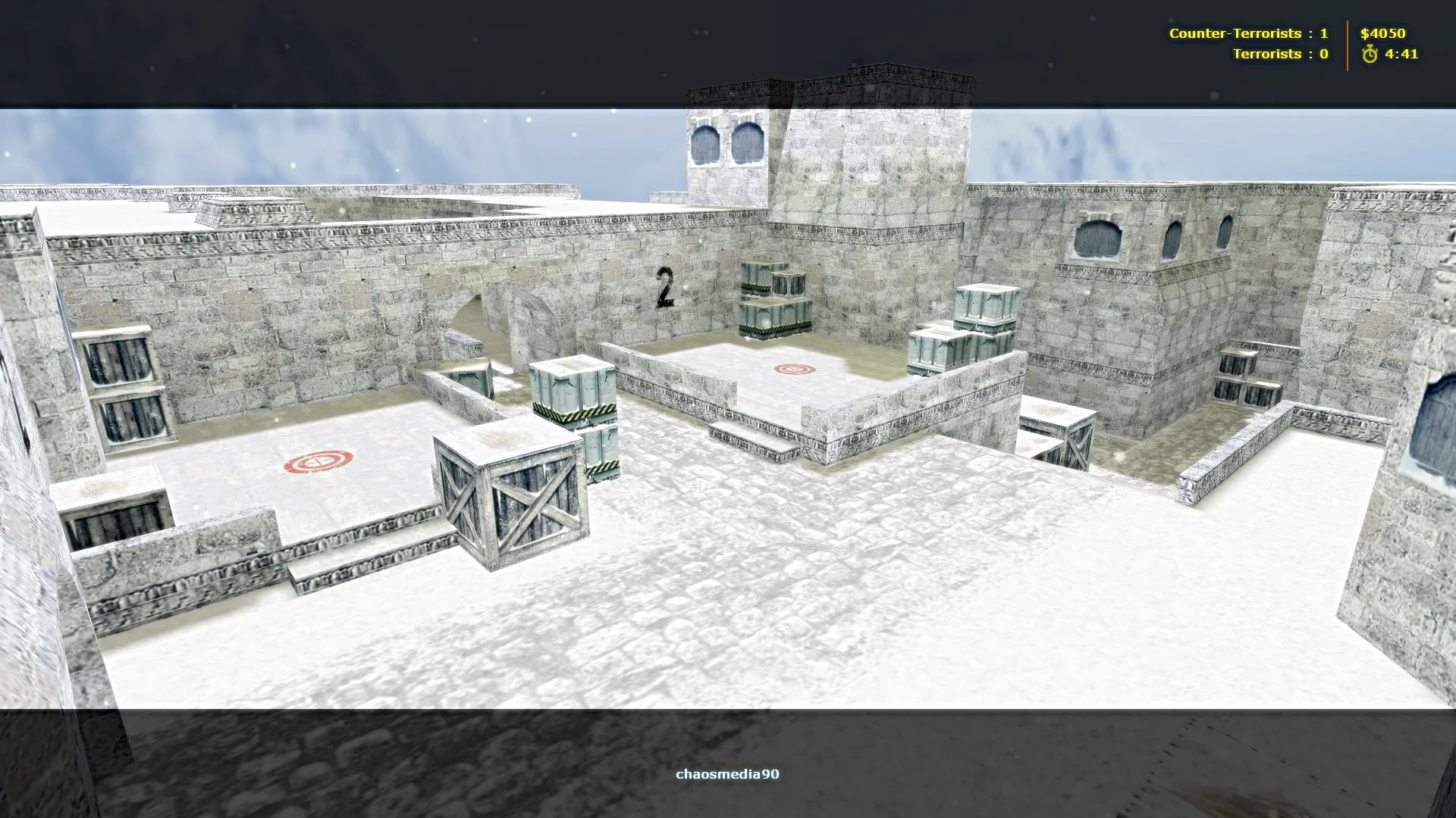 Скриншот de_dustlong_winter для CS 1.6: тактика сторон, точки, .nav и оптимизация wpoly/epoly