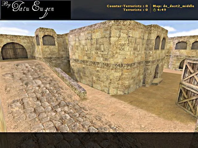 Скриншот  de_dust2_middle для CS 1.6: тактика мидла, баланс сторон, .nav и оптимизация карты