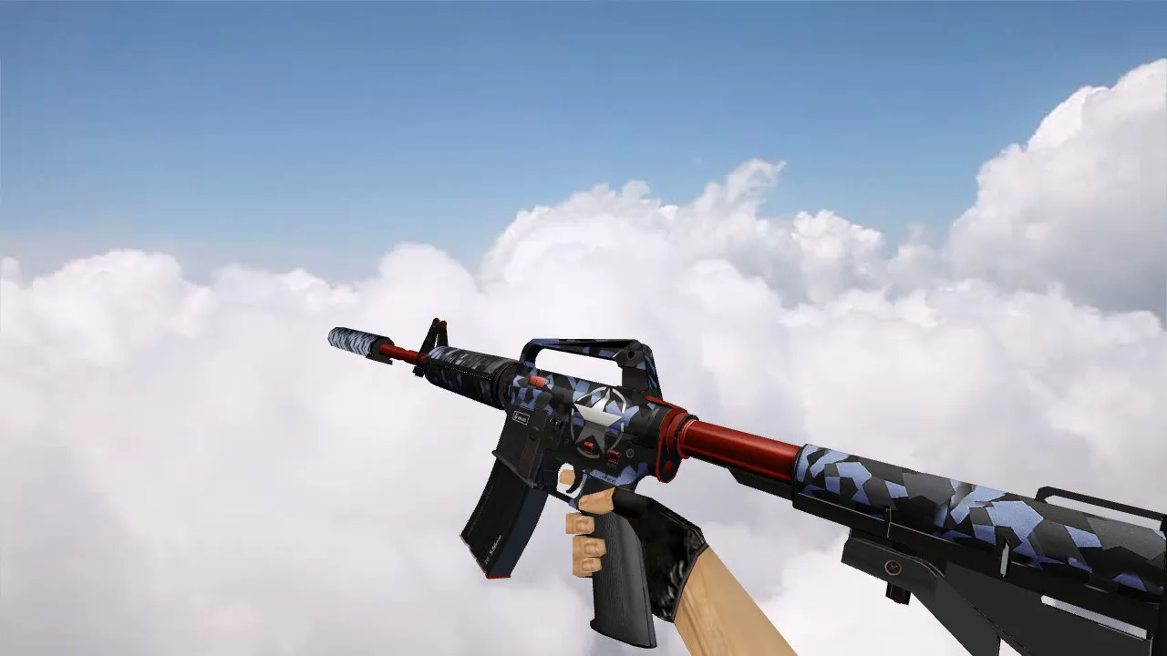 Скриншот Модель M4A1 Brass v_ p_ w_ для CS 1.6: звуки, анимация осмотра, текстуры и настройка