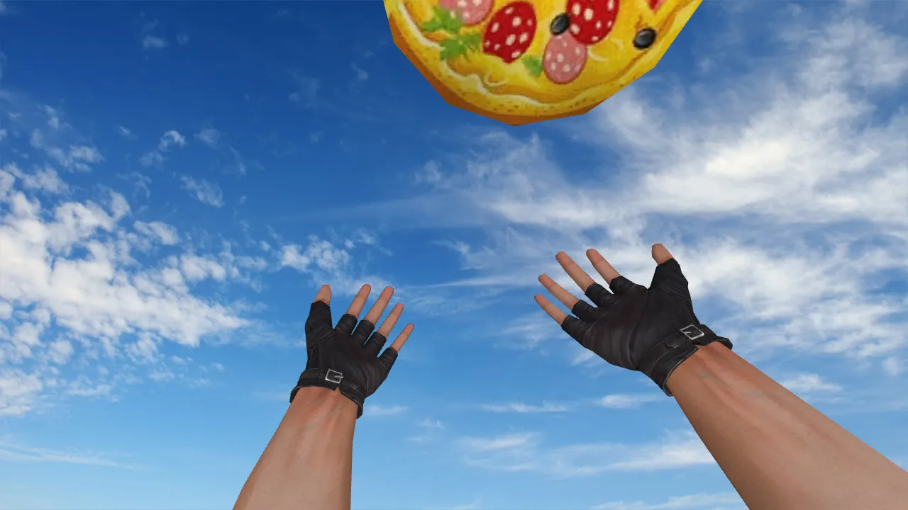 Скриншот Модель «Pizza Grenade» для CS 1.6: v_, p_, w_ гранаты, звуки, анимация осмотра, текстуры и настройка