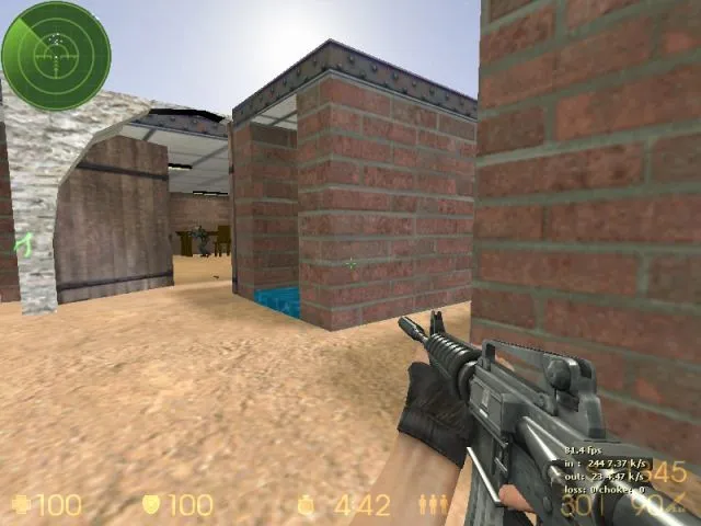 Скриншот  Карта de_wall для CS 1.6: Тактика и особенности