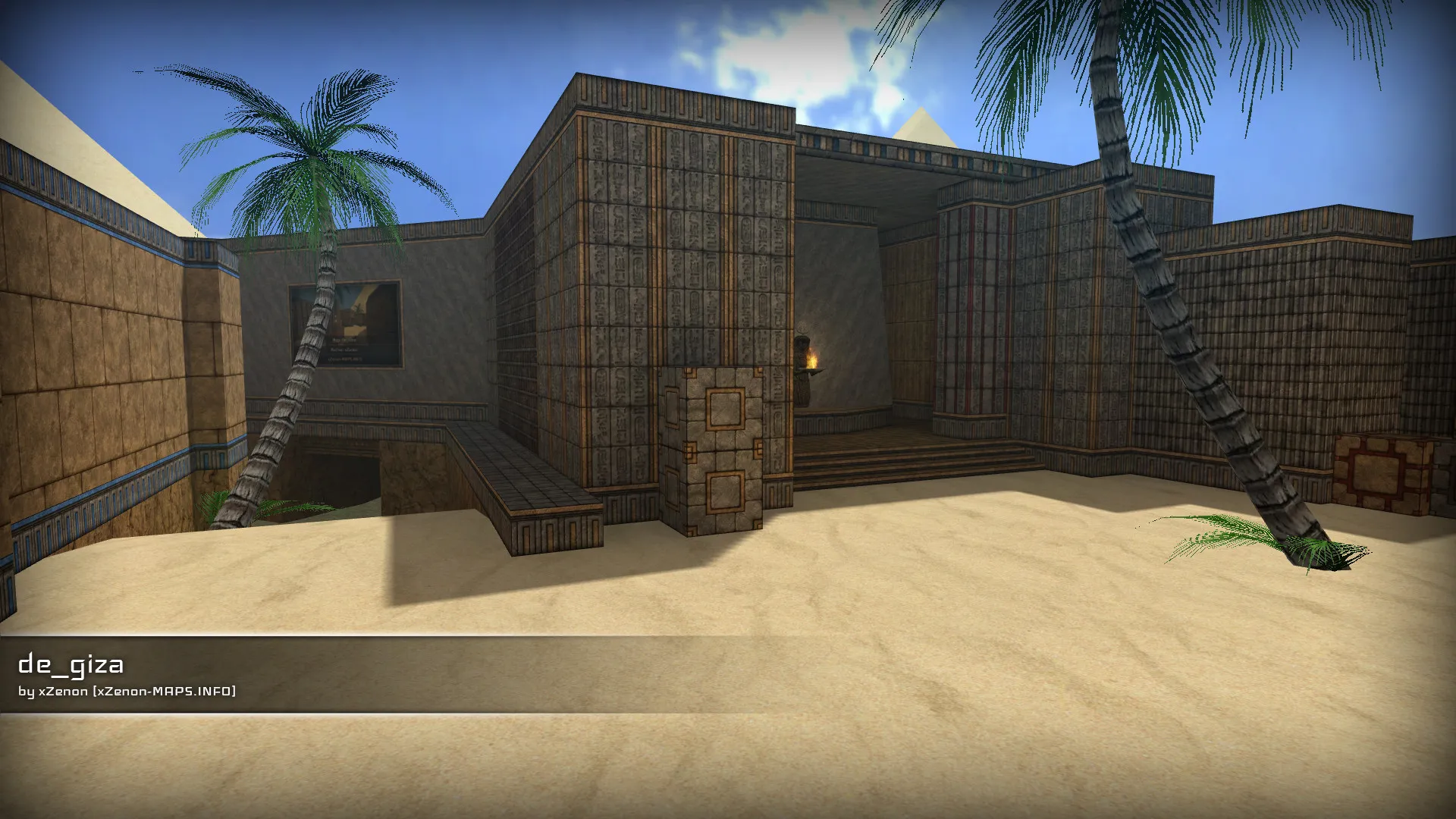 Скриншот  de_giza_b3 карта для CS 1.6: баланс сторон, точки, .nav для ботов, оптимизация wpoly/epoly