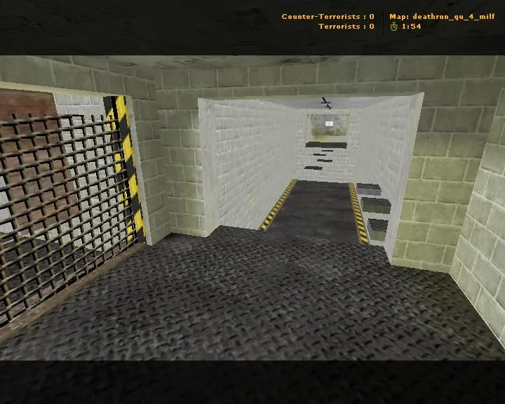 Скриншот  deathrun_qu_4_milf — карта Deathrun для CS 1.6: точки, маршруты, навигация ботов, оптимизация