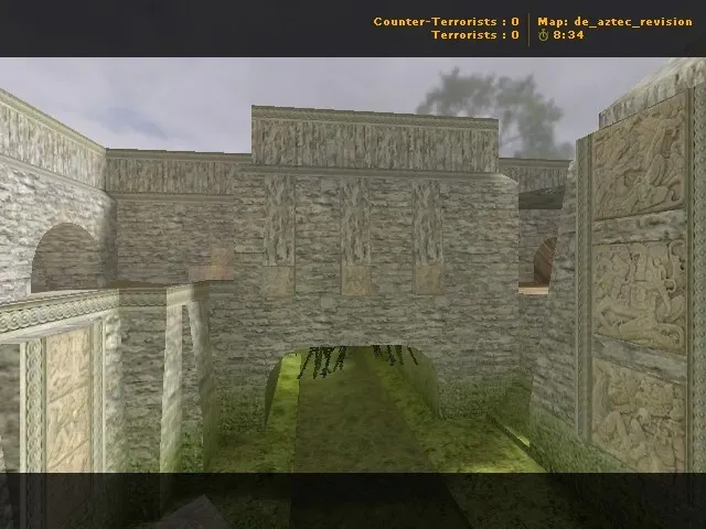 Скриншот  de_aztec_revision для CS 1.6: баланс сторон, точки, .nav для ботов и оптимизация карты