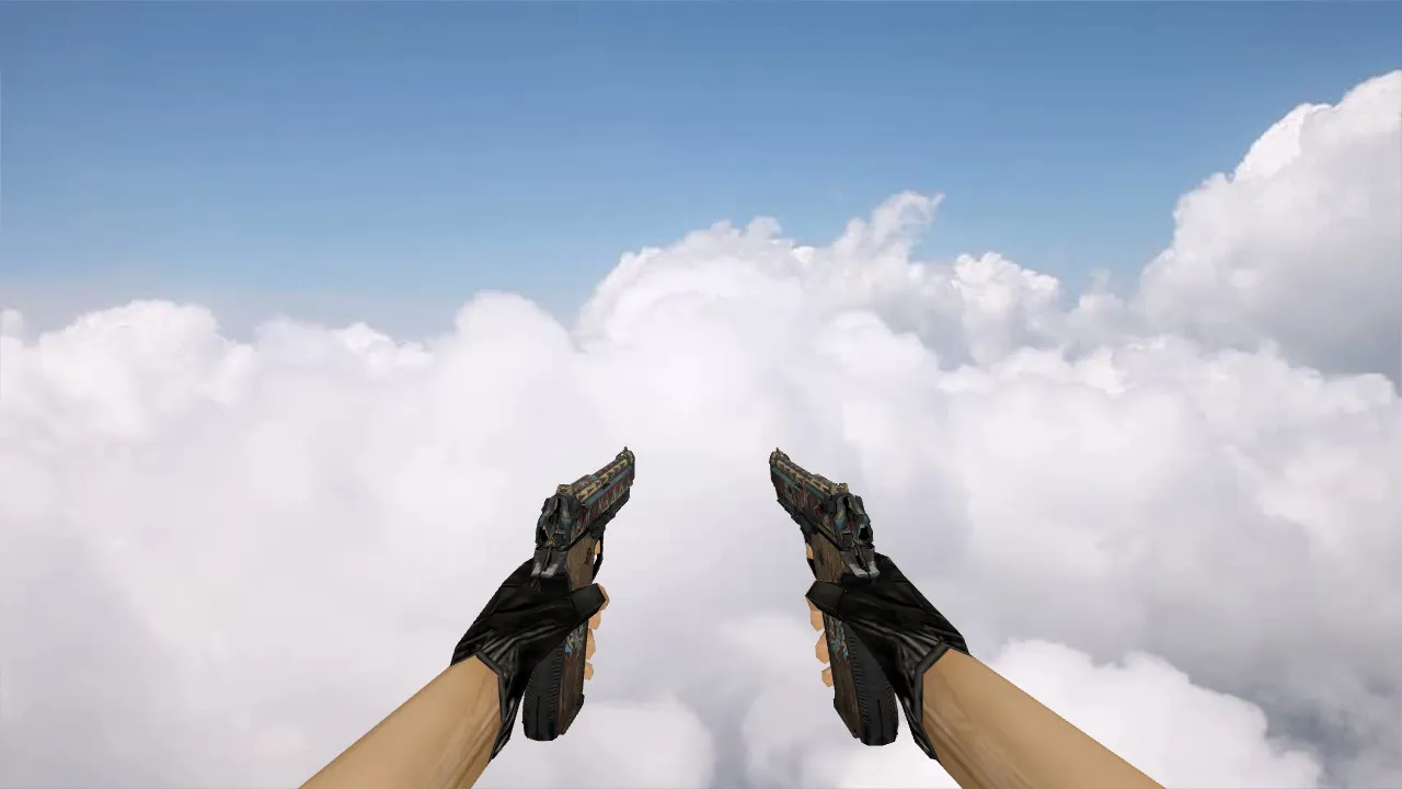 Скриншот Модель «Dual Berettas Tribal Sky» для CS 1.6