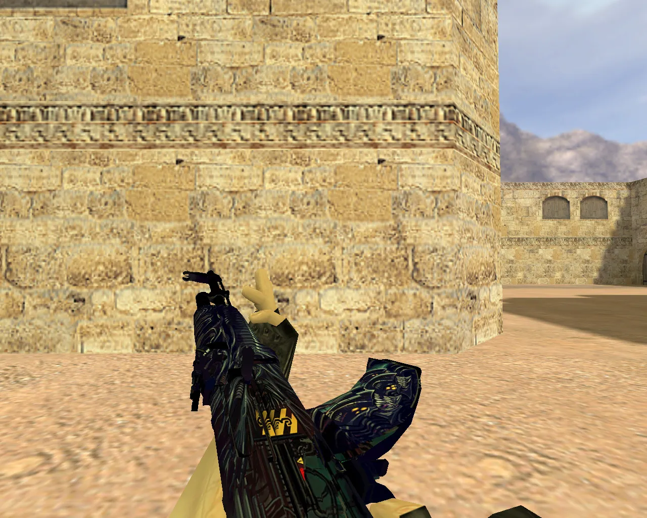 Скриншот АК-47 «Неизвестность» модель v_ и p_ для CS 1.6: звуки, анимация осмотра, текстуры и настройки