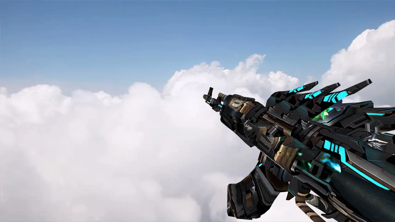 Скриншот Модель AK-47 Black Paladin для CS 1.6 - Уникальный скин