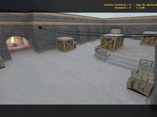 Скриншот Карта de_dusticed для CS 1.6: тактика за Т и КТ, точки, .nav для ботов и оптимизация