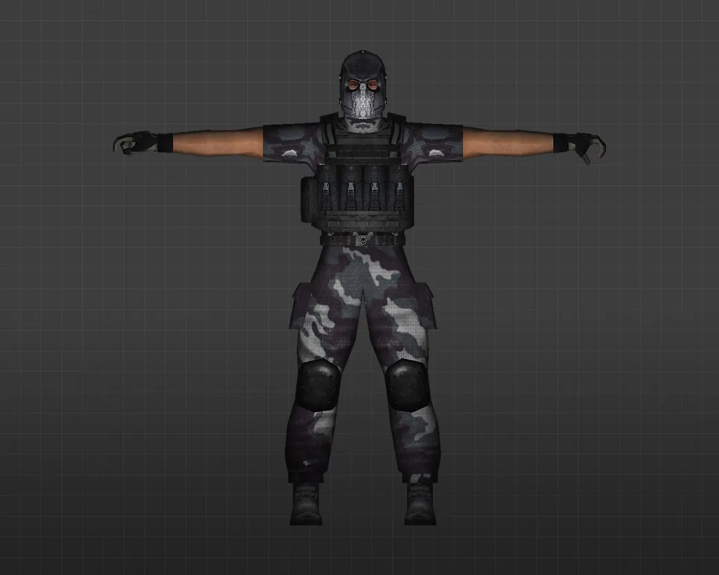 Скриншот Модель «Элитные наемники» для CS 1.6 - Уникальные скины игроков