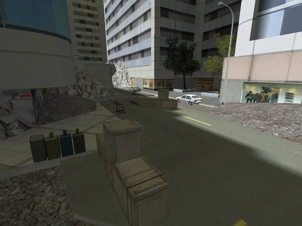 Скриншот  Карта de_skybuilding для CS 1.6: Тактика и Особенности