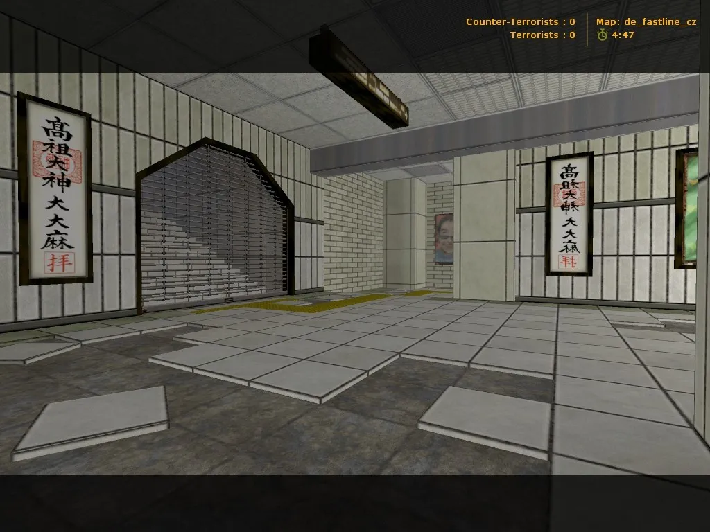 Скриншот  de_fastline_cz для CS 1.6: тактика, точки, .nav для ботов, оптимизация wpoly/epoly