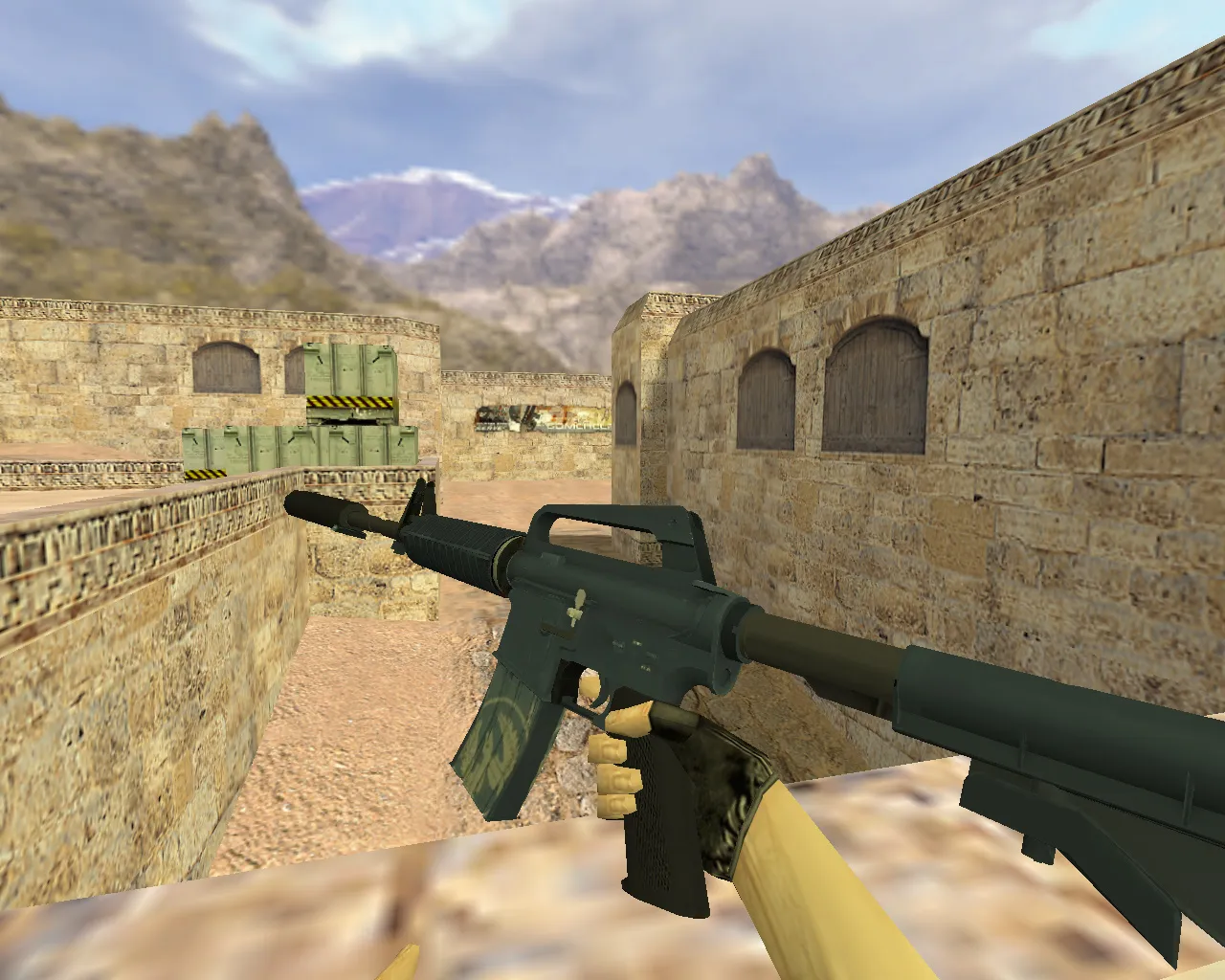 Скриншот Модель «М4А1 Страж» v_ m4a1 p_ w_ для CS 1.6: анимация осмотра, звуки, текстуры