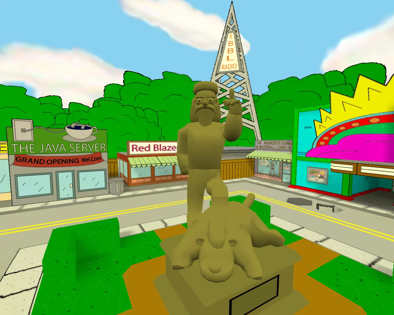 Скриншот Карта de_simpsons для CS 1.6: Тактические нюансы и детали