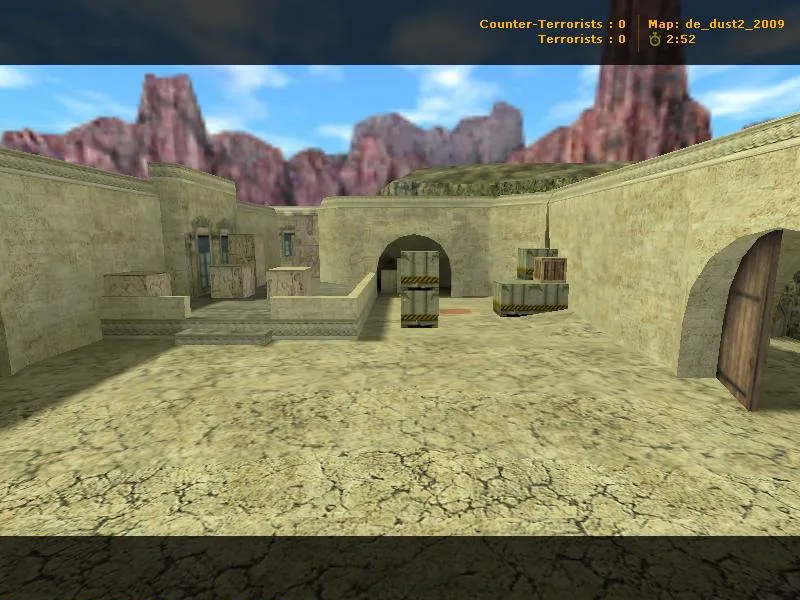 Скриншот  de_dust2_2009 для CS 1.6: баланс сторон, точки под плент и раундовые схемы
