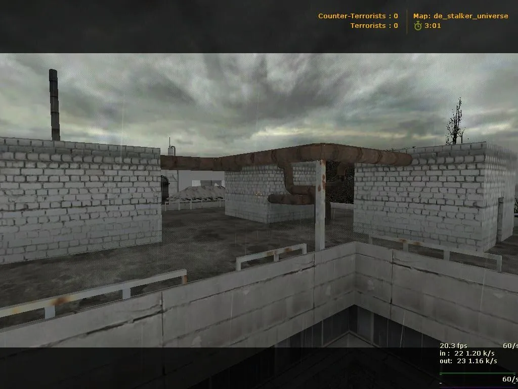 Скриншот  Карта de_stalker_universe для CS 1.6 - Оптимизация и Тактика