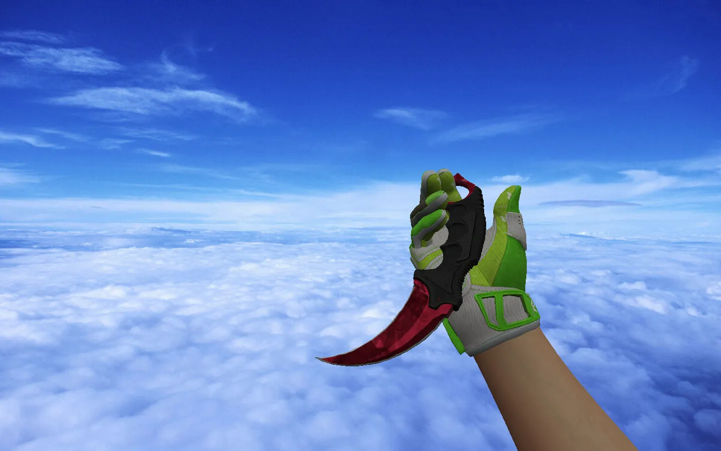 Скриншот  Pack Hedge Maze + Fracture Case для CS 1.6: оружейные v_, p_, w_ модели, звуки, осмотр и глушитель на USP-S