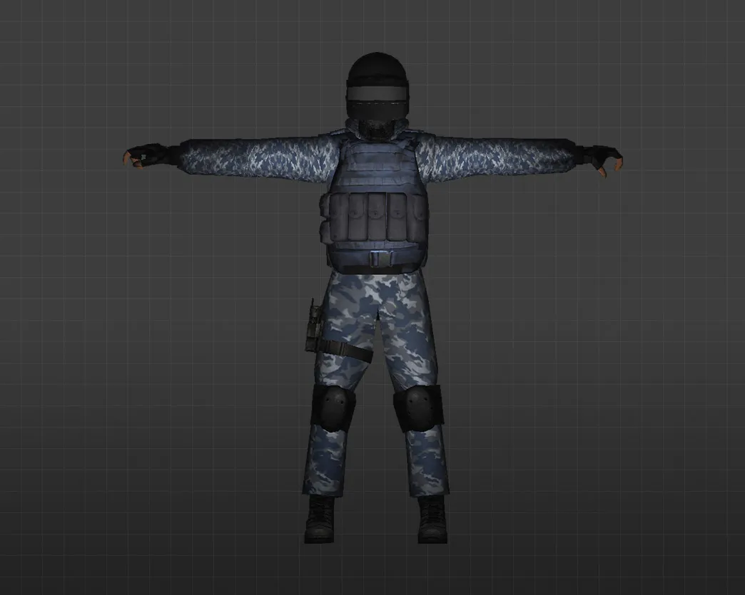 Скриншот Модель «ОМОН» для CS 1.6 - Реальные Игроки с Уникальным Стилем