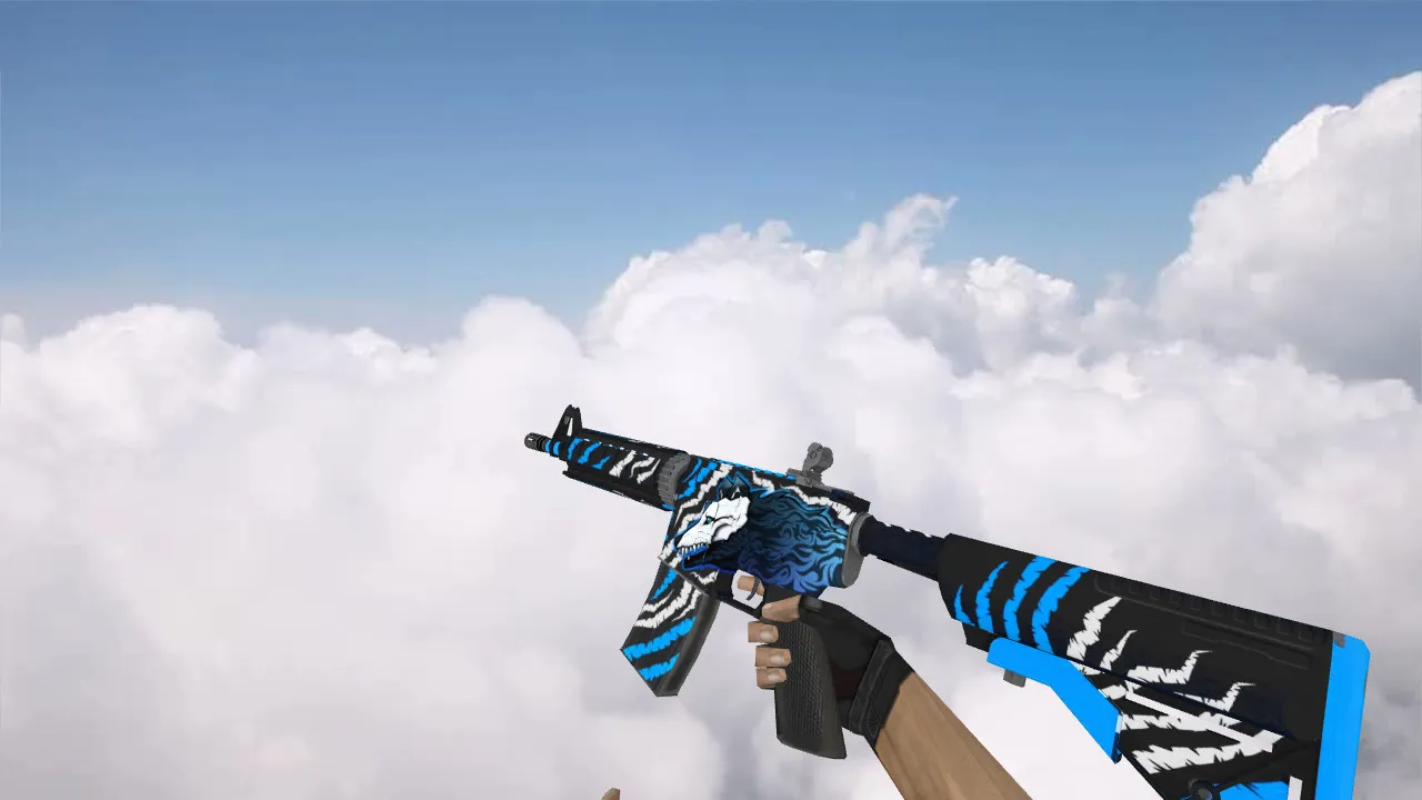 Скриншот Модель «M4A4 Spiritual» v_ и p_ для CS 1.6: звуки, анимация осмотра, текстуры и качество модели