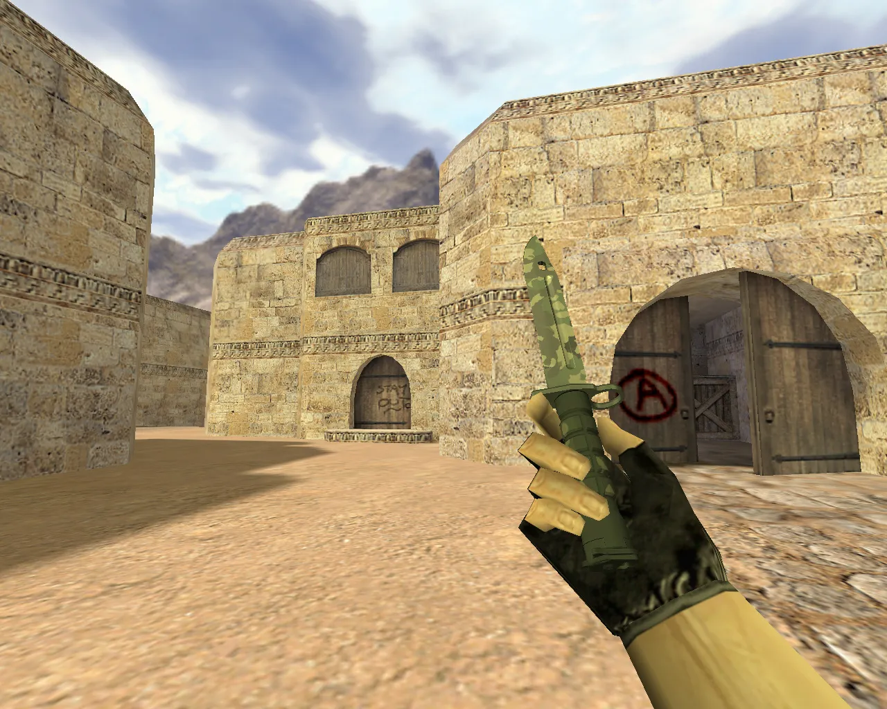 Скриншот Модель «Штык-нож Северный лес» v_ ножа для CS 1.6: p_ w_ модели, звуки, анимация осмотра