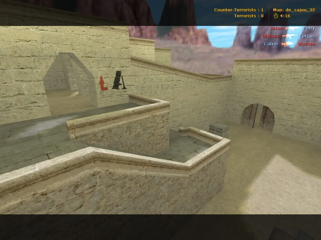 Скриншот  Карта de_sajou_32 для CS 1.6 - детальный обзор и тактики